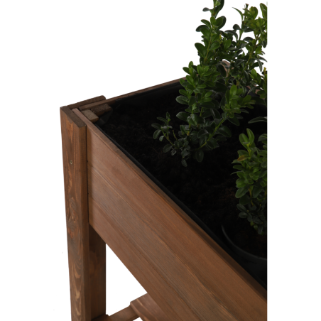 Drewniany Ziołownik / Skrzynia ZE1wym. 70x80x34 cm, Brąz