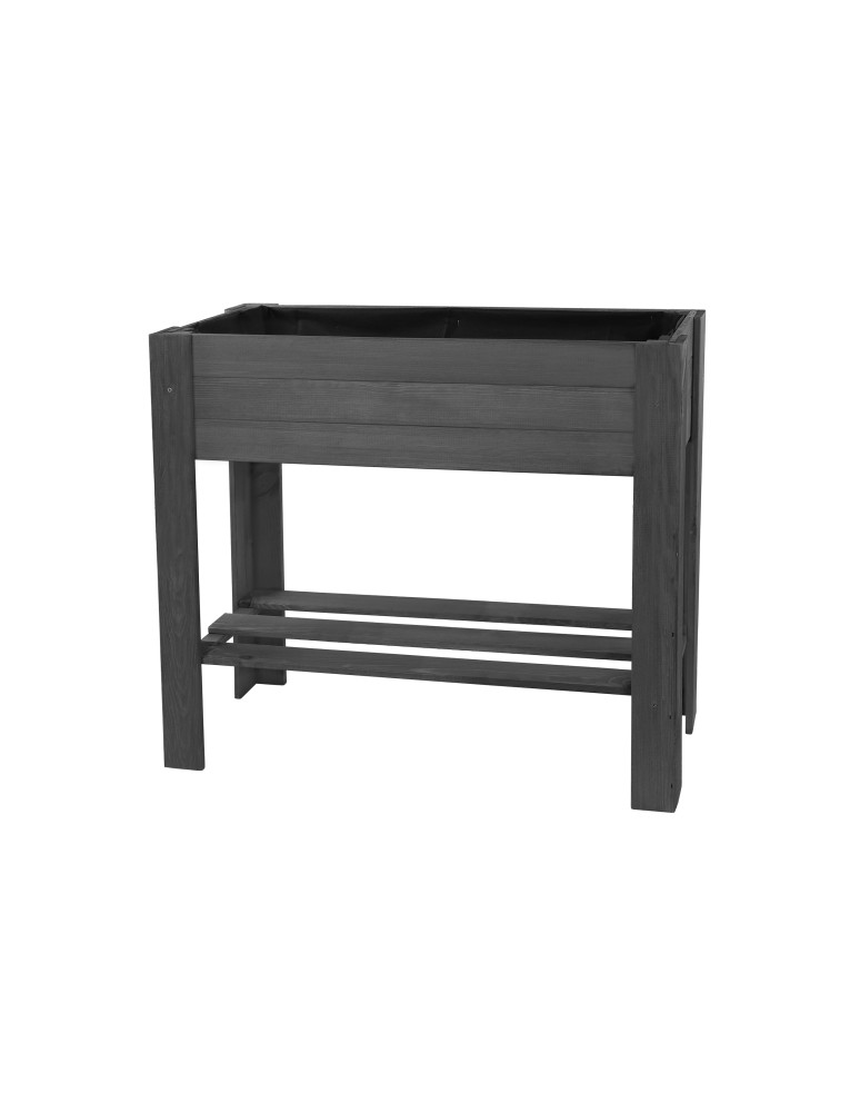 Kwietniki i donice - Drewniany Ziołownik / Skrzynia ZE1wym. 70x80x34 cm, Szara - product MODO24.PL 4