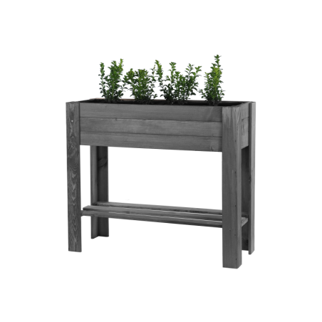 Drewniany Ziołownik / Skrzynia ZE1wym. 70x80x34 cm, Szara