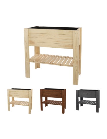 Drewniany Ziołownik / Skrzynia ZB4 79,5x79,5x42,6 cm Naturalna