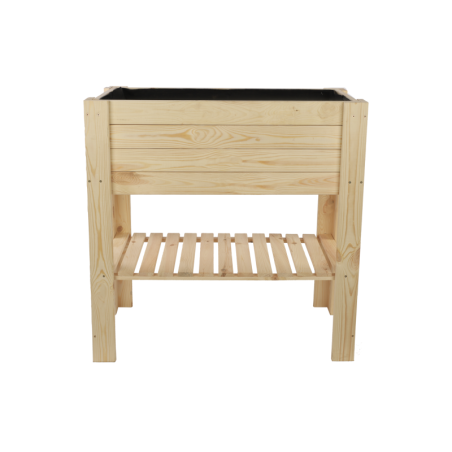 Drewniany Ziołownik / Skrzynia ZB4 79,5x79,5x42,6 cm Naturalna