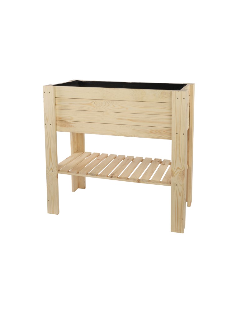 Kwietniki i donice - Drewniany Ziołownik / Skrzynia ZB4 79,5x79,5x42,6 cm Naturalna - product MODO24.PL 3