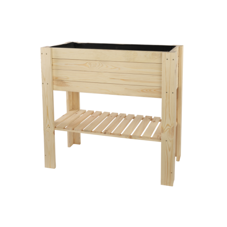 Drewniany Ziołownik / Skrzynia ZB4 79,5x79,5x42,6 cm Naturalna