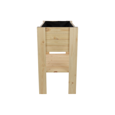 Drewniany Ziołownik / Skrzynia ZB4 79,5x79,5x42,6 cm Naturalna