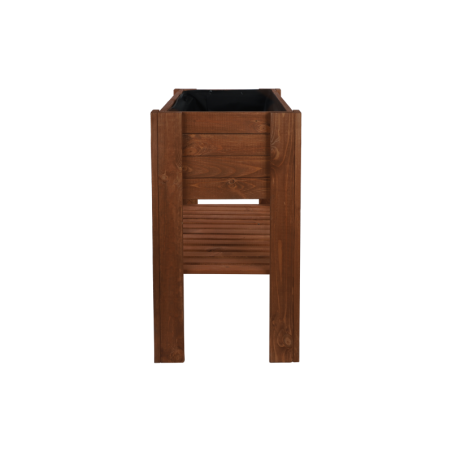 Drewniany Ziołownik / Skrzynia ZB4 79,5x79,5x42,6 cm Brąz