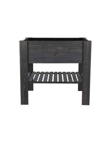 Kwietniki i donice - Drewniany Ziołownik / Skrzynia ZB4 79,5x79,5x42,6 cm Szary - product 9