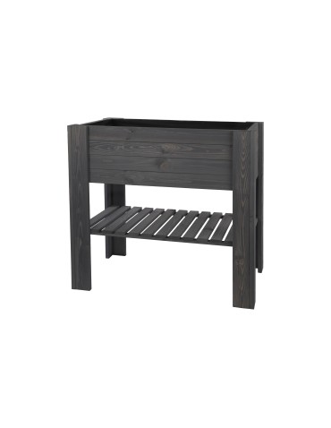 Kwietniki i donice - Drewniany Ziołownik / Skrzynia ZB4 79,5x79,5x42,6 cm Szary - product 10