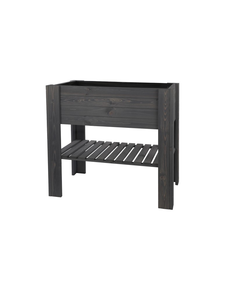 Kwietniki i donice - Drewniany Ziołownik / Skrzynia ZB4 79,5x79,5x42,6 cm Szary - product MODO24.PL 10