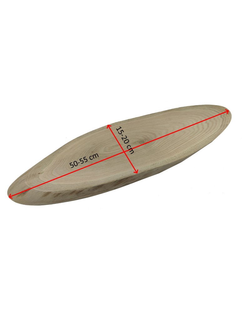 Drewniane tace, patery - Taca Drewniana Ozdobna ✦ Naturalny Dąb ✦ dł 50-55 cm - product MODO24.PL 2