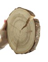 Plaster drewna z korą - fi 15-20 cm - Modrzew, gr 2,5 cm
