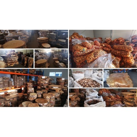 Okorowany Plaster Modrzewia 15-20cm/gr.2cm/Szlif