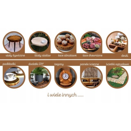 Okorowany Plaster Akacji 20-25cm/gr.3cm/Szlif