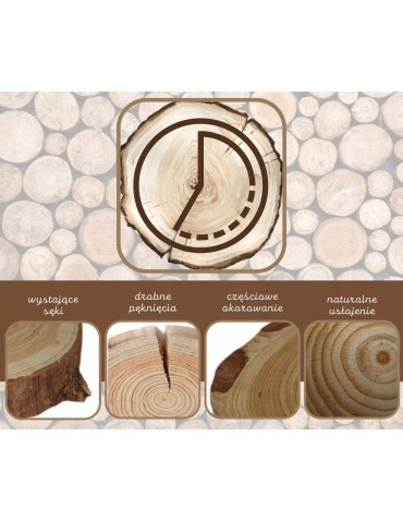 Plastry Okrągłe - Okorowany Plaster Czeremchy 10-15cm/gr.2cm/Szlif - product 6