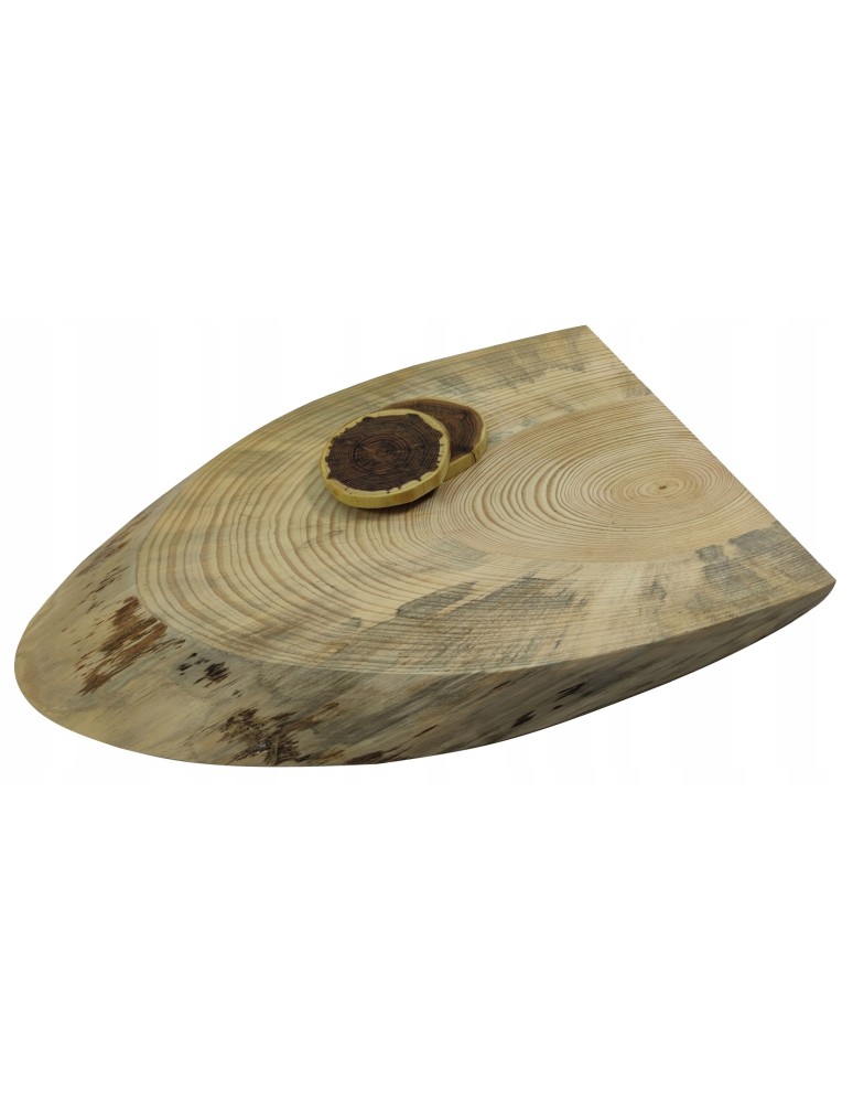 Blaty Drewniane - BLAT STOLIK KAWOWY PLASTER DREWNA 44cm nr090623 - produkt MODO24.PL 1
