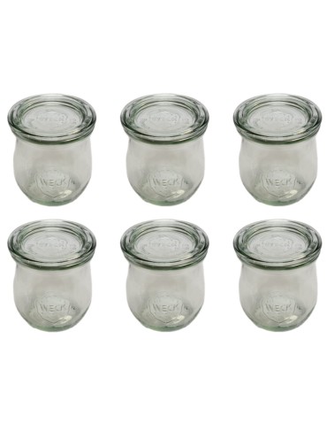 Słoiki i butelki - Słoiki WECK 6szt/ szklane wieko słoik 220ml TULIP - produkt 3