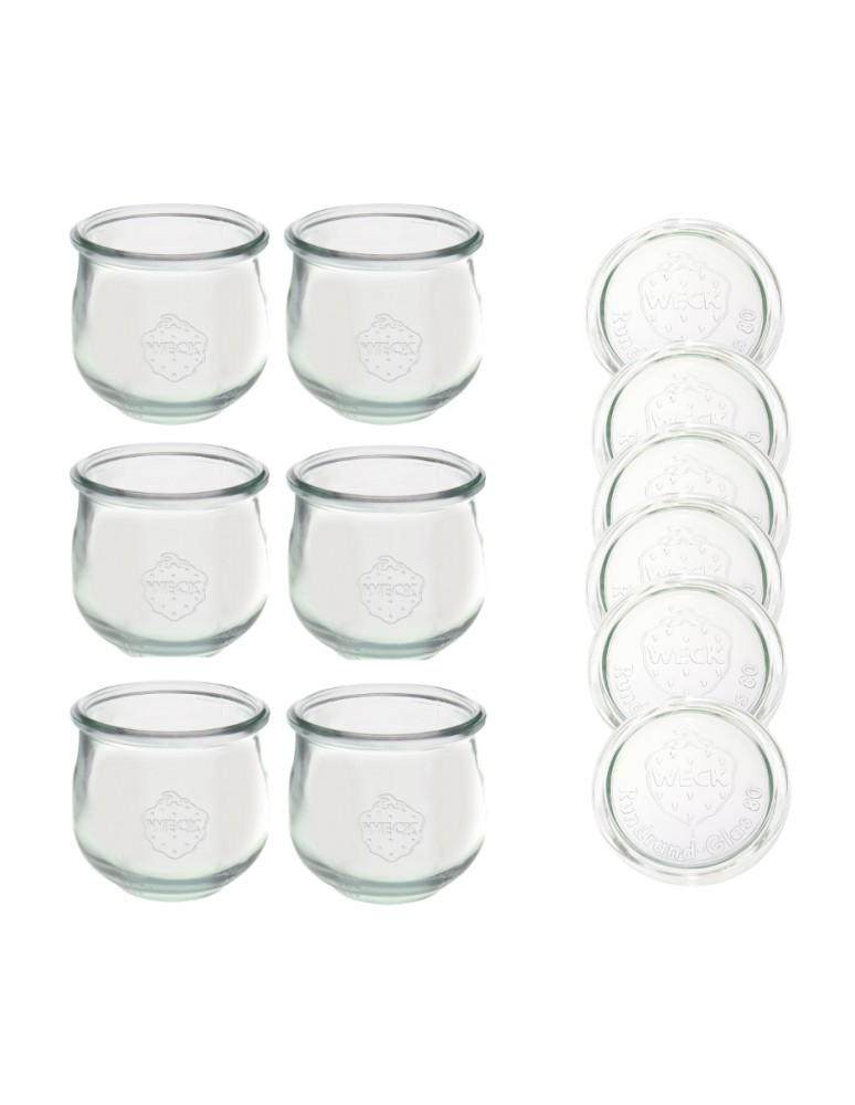 Słoiki i butelki - Słoiki WECK 6szt/ szklane wieko słoik 370ml TULIP - produkt MODO24.PL 3