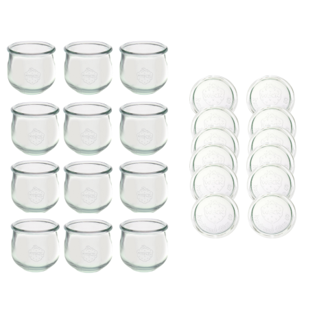 Słoiki WECK 12szt/ szklane wieko słoik 370ml TULIP