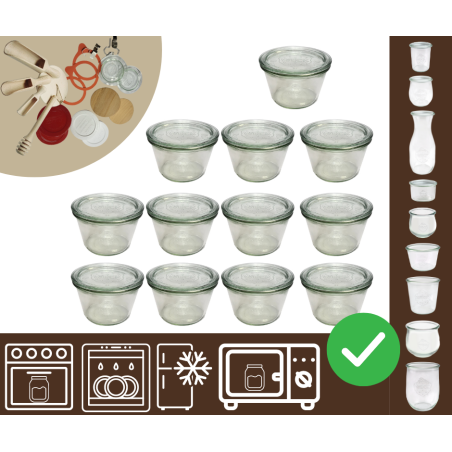 Słoiki WECK 12szt/ szklane wieko słoik 370ml MOLD