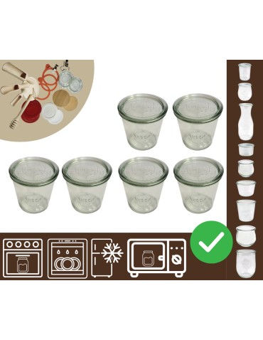 Słoiki i Dodatki - Słoiki WECK 6szt/ szklane wieko słoik 580ml MOLD - product 1