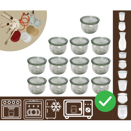 Słoiki WECK 12szt/ szklane wieko słoik 580ml TULIP