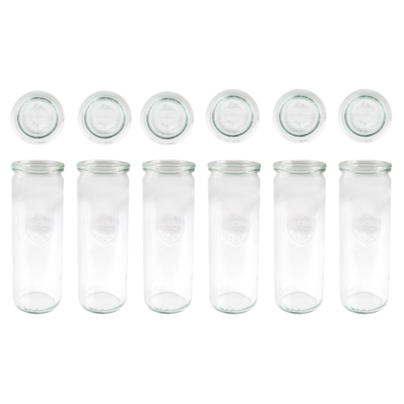 Słoiki WECK 6szt/ szklane wieko słoik 600ml CYLINDER