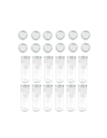 Słoiki i Dodatki - Słoiki WECK 12szt/ szklane wieko słoik 600ml CYLINDER - product 3
