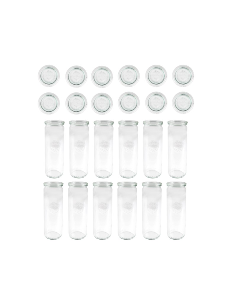 Słoiki i Dodatki - Słoiki WECK 12szt/ szklane wieko słoik 600ml CYLINDER - product MODO24.PL 3