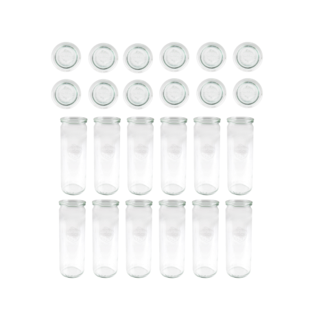 Słoiki WECK 12szt/ szklane wieko słoik 600ml CYLINDER