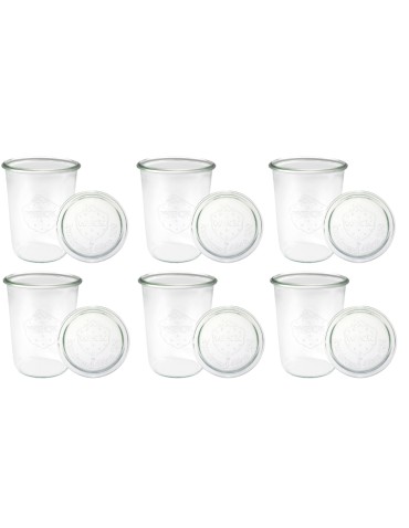 Słoiki i butelki - Słoiki WECK 6szt/ szklane wieko słoik 850ml MOLD - produkt 3