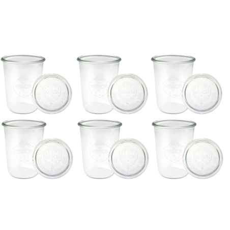 Słoiki WECK 6szt/ szklane wieko słoik 850ml MOLD