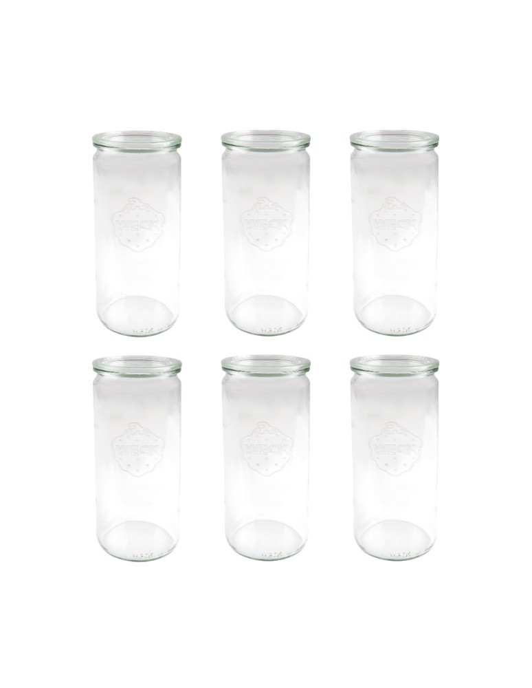 Słoiki i butelki - Słoiki WECK 6szt/ szklane wieko słoik 1040ml 1l CYLINDER - produkt MODO24.PL 3