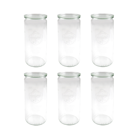Słoiki WECK 6szt/ szklane wieko słoik 1040ml 1l CYLINDER