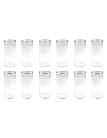 Słoiki i Dodatki - Słoiki WECK 12szt/ szklane wieko słoik 1040ml 1l CYLINDER - product 3
