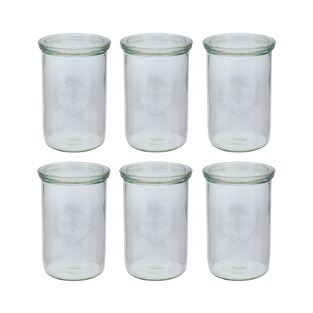 Słoiki WECK 6szt/ szklane wieko słoik 1050ml 1l MOLD
