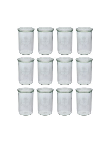 Słoiki i butelki - Słoiki WECK 12szt/ szklane wieko słoik 1050ml 1l MOLD - produkt 3