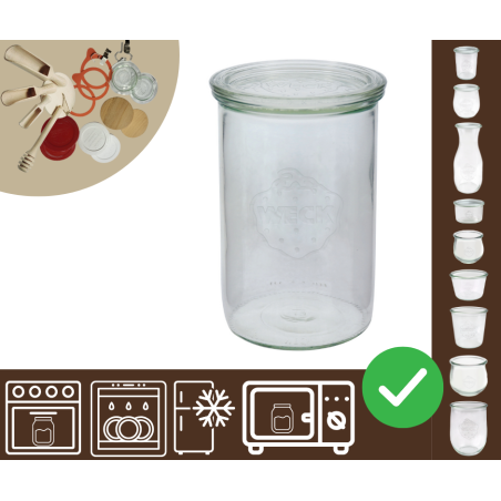 Słoiki WECK / szklane wieko słoik 1050ml 1l MOLD