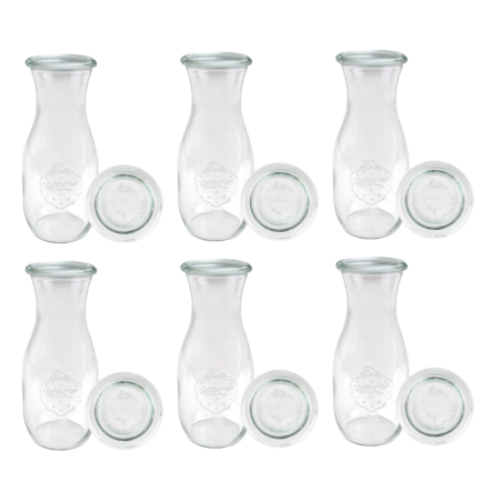 Słoiki WECK 6szt/ szklane wieko KARAFKA 1l 1062ml BUTELKA