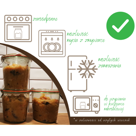 Słoiki WECK / szklane wieko KARAFKA 1l 1062ml BUTELKA