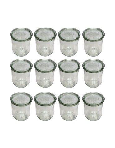 Słoiki i butelki - Słoiki WECK 12szt/ szklane wieko słoik 1l 1062ml TULIP - produkt 3