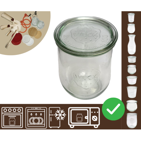 Słoiki WECK / szklane wieko słoik 1l 1062ml TULIP