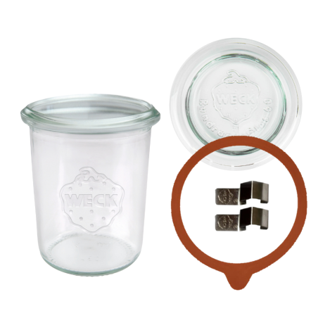 Słoiki WECK / szkl. wieko,gumka, bl słoik 160ml MOLD