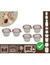 Słoiki WECK 6szt / szkl. wieko,gumka, bl słoik 200ml MOLD