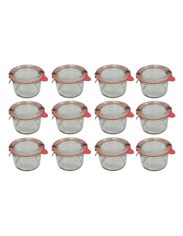 Słoiki i Dodatki - Słoiki WECK 12szt / szkl. wieko,gumka, bl słoik 200ml MOLD - product 3