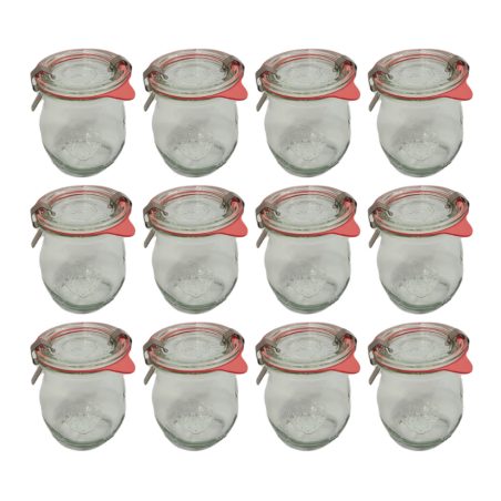 Słoiki WECK 12szt/ szkl. wieko,gumka, bl słoik 220ml TULIP