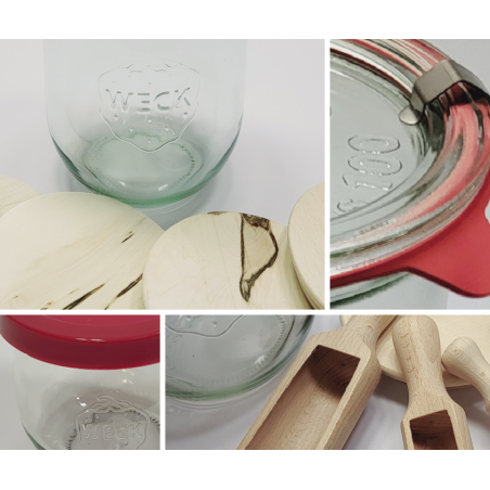 Słoiki WECK 12szt/ szkl. wieko,gumka, bl słoik 220ml TULIP