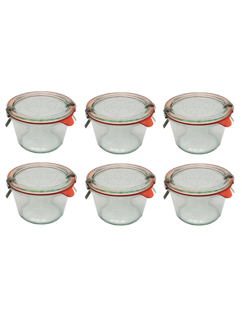 Słoiki i butelki - Słoiki WECK 6szt/ szkl. wieko,gumka, bl słoik 370ml MOLD - produkt MODO24.PL 3