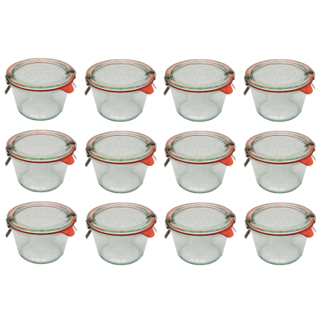 Słoiki WECK 12szt/ szkl. wieko,gumka, bl słoik 370ml MOLD