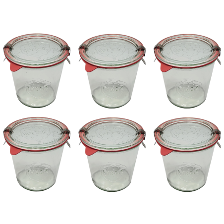 Słoiki WECK 6szt/ szkl. wieko,gumka, bl słoik 580ml MOLD