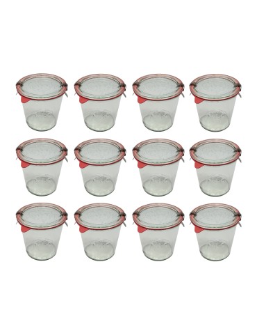 Słoiki i Dodatki - Słoiki WECK 12szt/ szkl. wieko,gumka, bl słoik 580ml MOLD - product 3