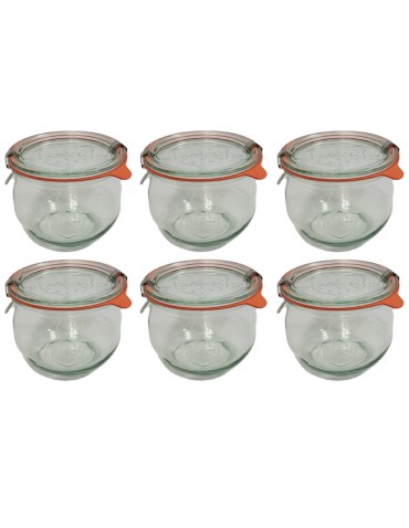 Słoiki i Dodatki - Słoiki WECK 6szt/ szkl. wieko,gumka, bl słoik 580ml TULIP - product 3